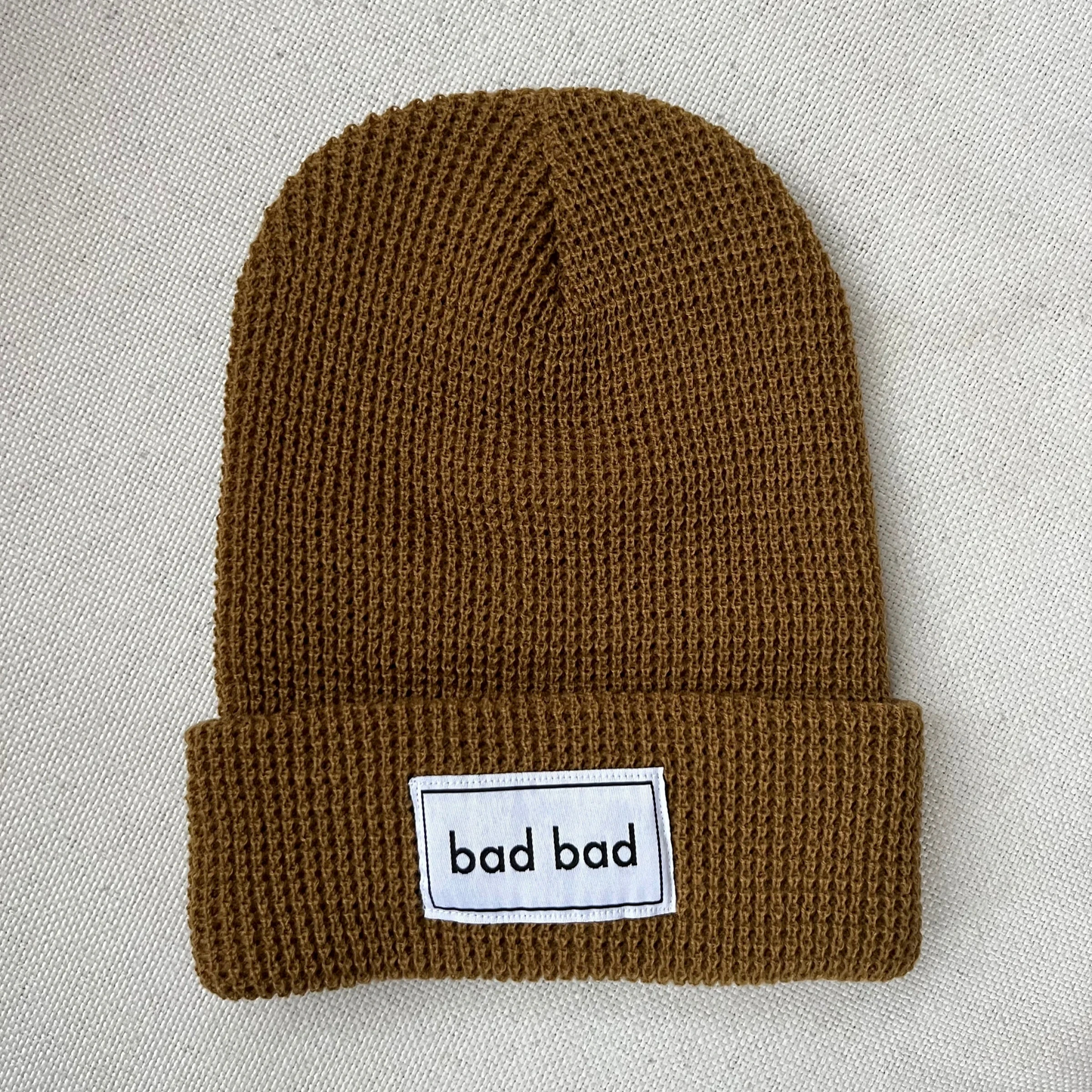 Bad Bad Beanie - Yellow Waffle