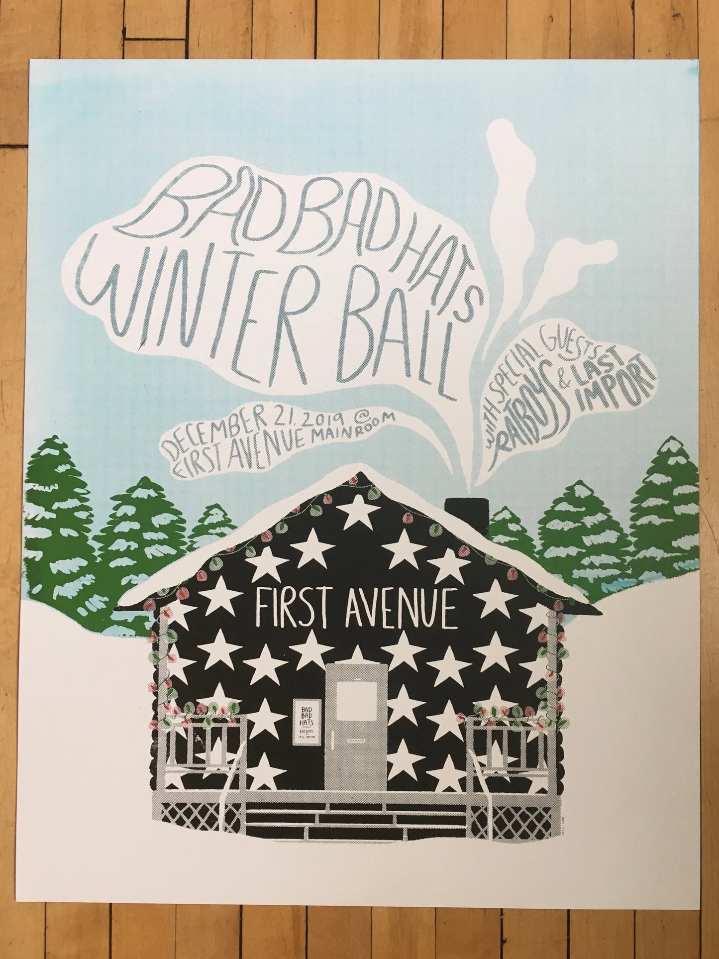 Winter Ball Cabin Poster