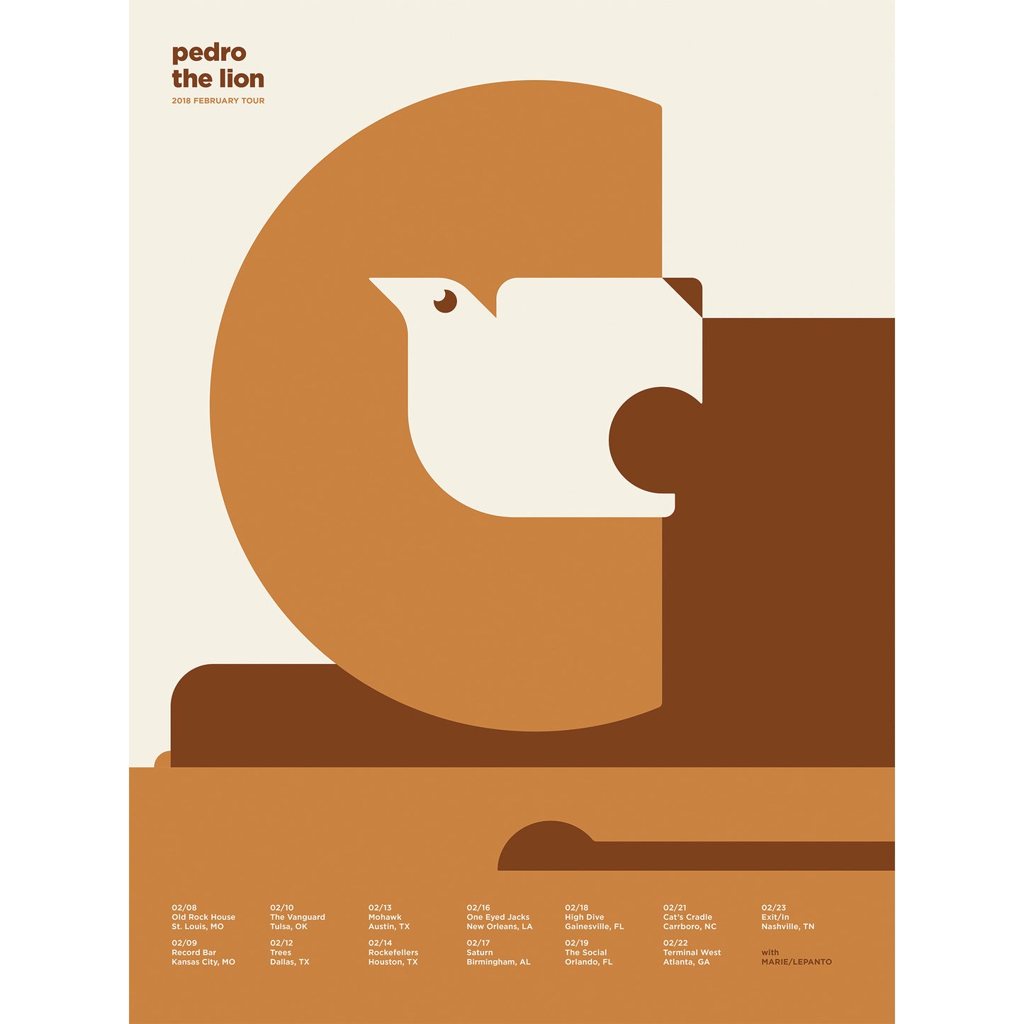 February 2018 Tour Poster 18x24"