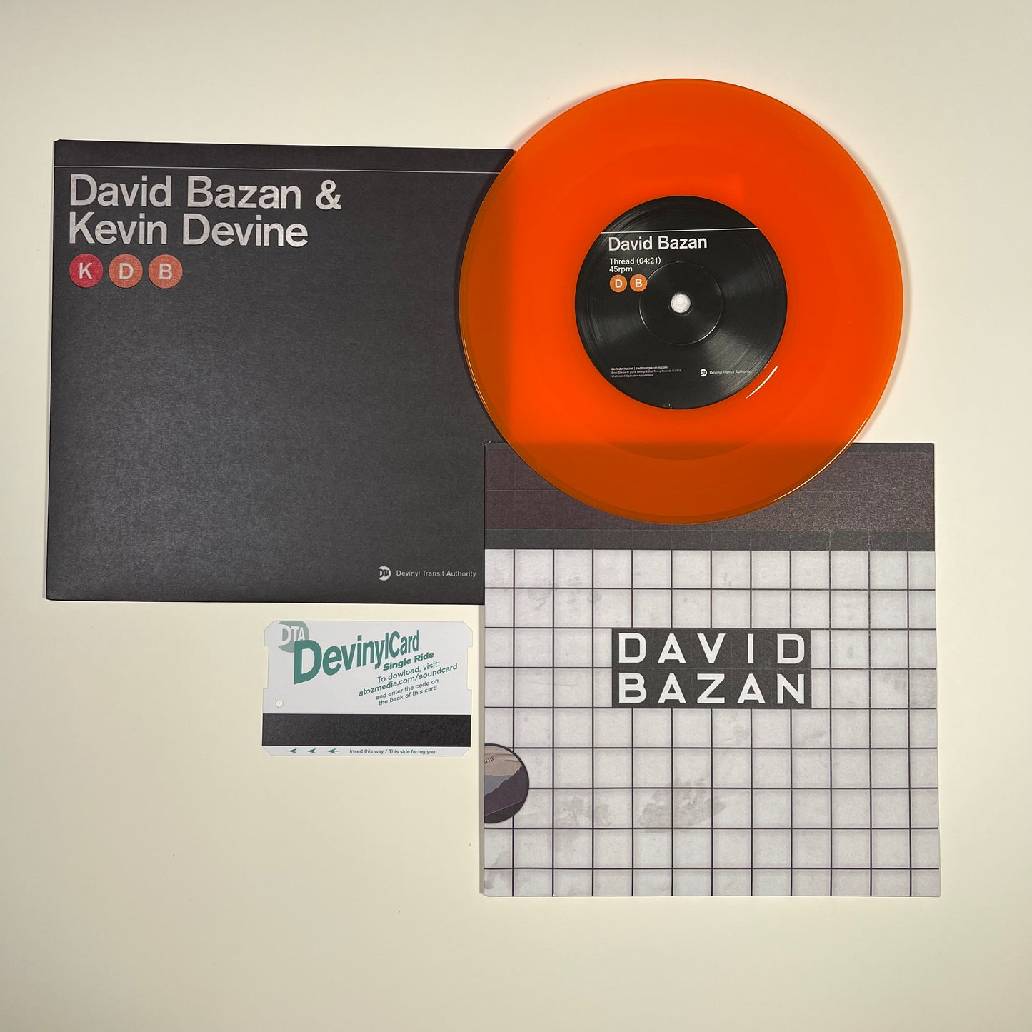 David Bazan & Kevin Devine 7" Vinyl