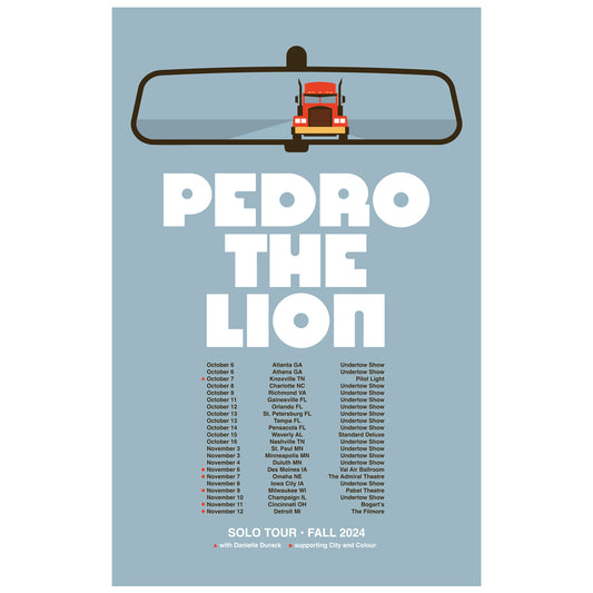 Pedro the Lion Fall 2024 Tour Poster 11x17"