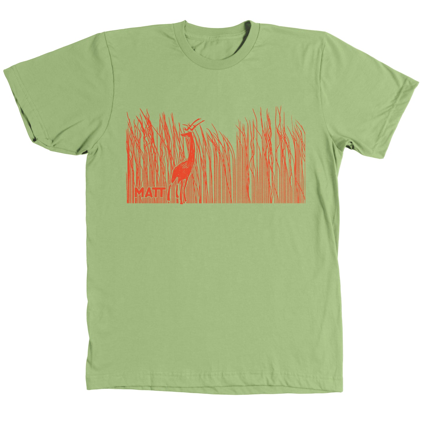 Deer in Tall Grass Shirt - Green