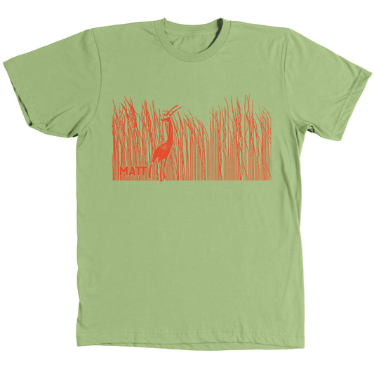 Deer in Tall Grass Shirt - Green