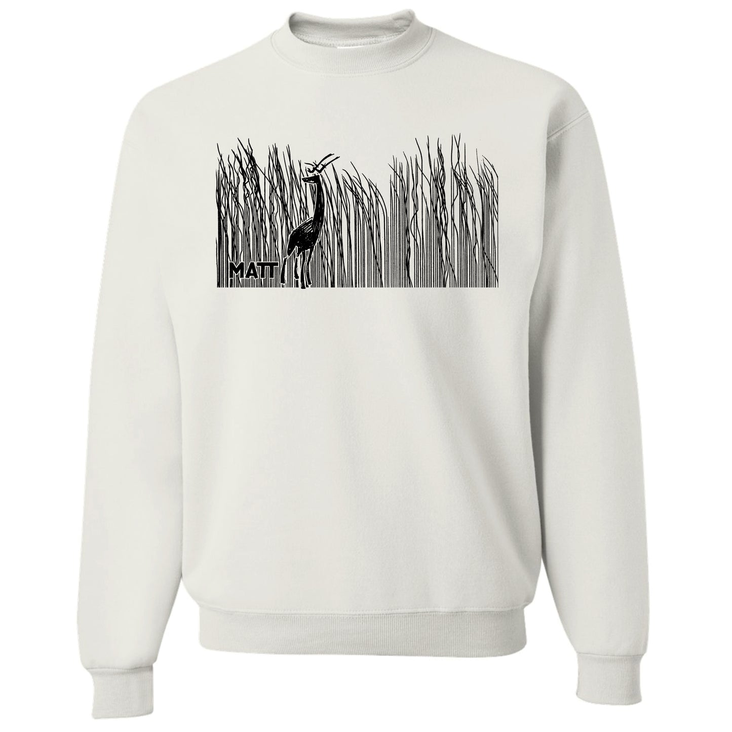 Deer in Tall Grass Sweatshirt