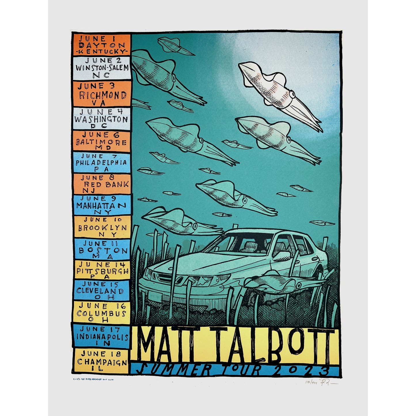 Matt Talbott / Summer 2023 Tour Poster (Jay Ryan)