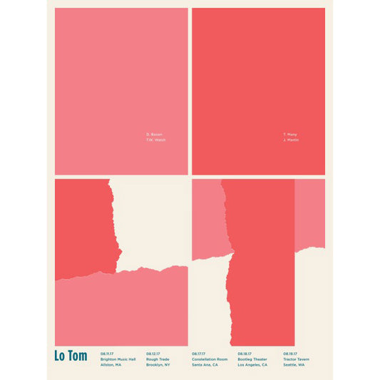 Lo Tom 2017 Tour Poster 18x24"