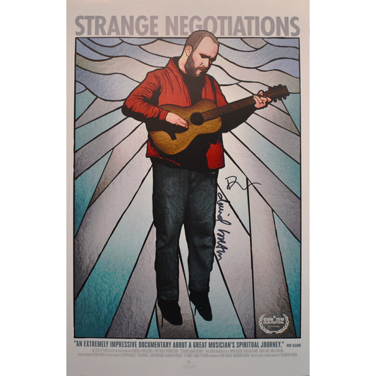 Strange Negotiations Movie Poster (signed by David Bazan) 11x17"